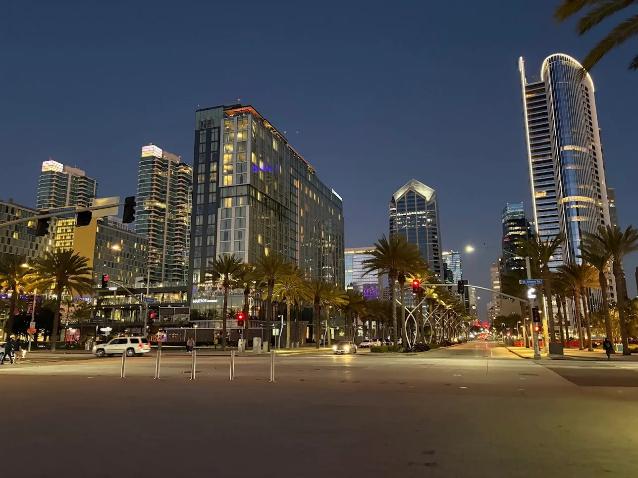 San Diego downtown at night